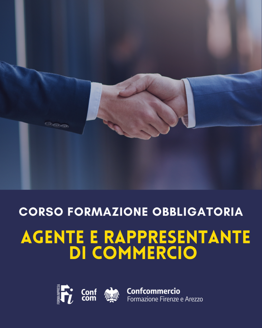 Formazione obbligatoria per agente e rappresentante di commercio – FIRENZE